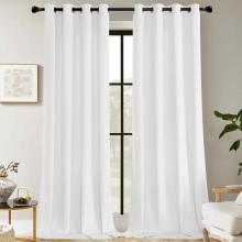 Kamar Tidur Pengurangan Noise 2 PCS Velvet Curtains