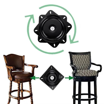 Small Swivel Plate for Bar Stool and Swivel Chair Base: SP 8 in Ball Bearing Swivel Plates