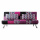 Stof Futon Folding Lounge Drie-Zits Bank Bed