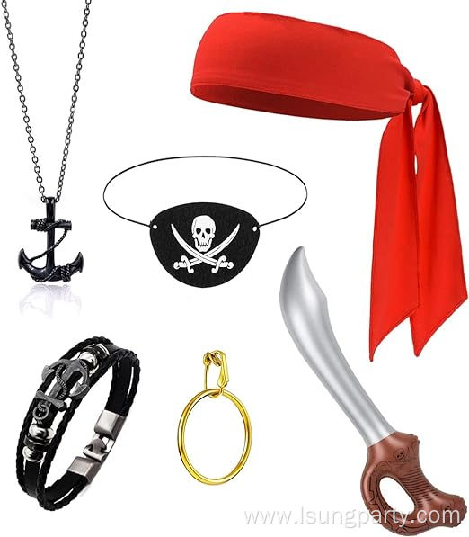 Pirate Accessories Set for Halloween Role Play Party