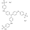 Benzenesulfonic acid,[[4-[bis[4-[(sulfophenyl)amino]phenyl]methylene]-2,5-cyclohexadien-1-ylidene]amino]-,sodium salt (1:2) CAS 28983-56-4