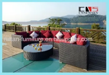 Rattan Outdoor Furniture Wicker Sofa Set 