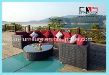 Rattan Outdoor Furniture Wicker Sofa Set 