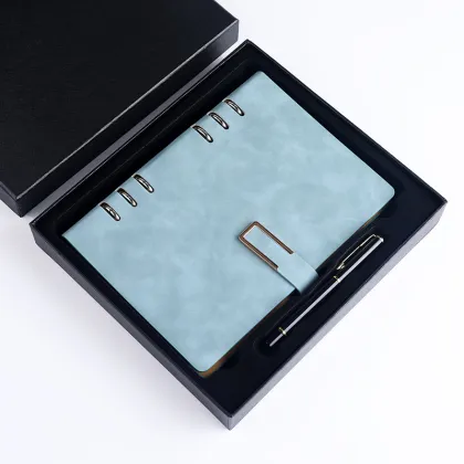 High-End Notebook with Printable Logo: Business Event Exhibition Gift Box