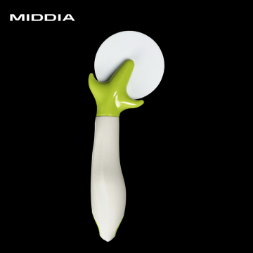 Middia personnalisé Prix d'usine Pizza Roue de coupe pliable avec une lame en céramique et une poignée en plastique