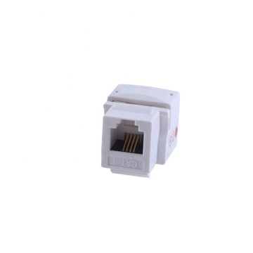 90 Degree CAT3 RJ11 Keystone Jack (Tool-Free)