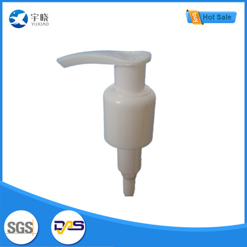 Белый пластиковый насос для лосьона с изогнутой ручкой