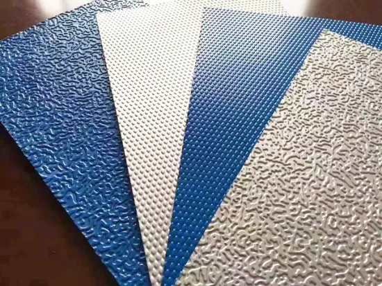 Embossed aluminum sheet