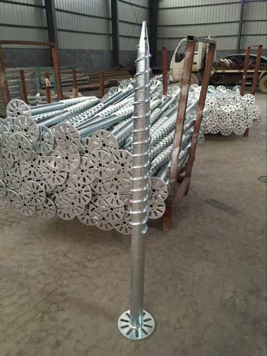 Helical Piers Ground Screw Pole Anchor