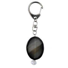 Natural Gemstone Agate Keychain