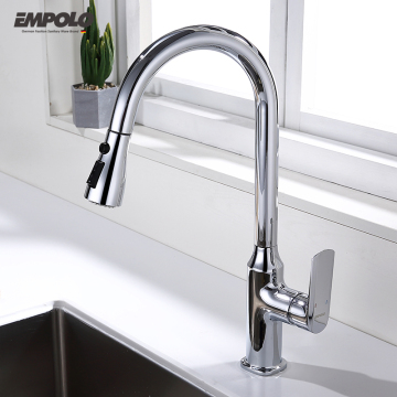 High Quality Commercial Single Handle Pull-Out Kitchen Faucet
