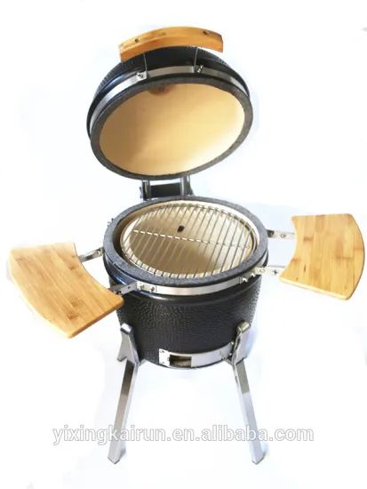 13" small mini portable ceramic kamado BBQ grill,mini kamado charcoal bbq grill