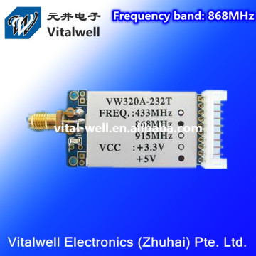 VW320A Αποστολή δεδομένων 100MW 1km RF 868MHz 2 Way Transmiter και δέκτης