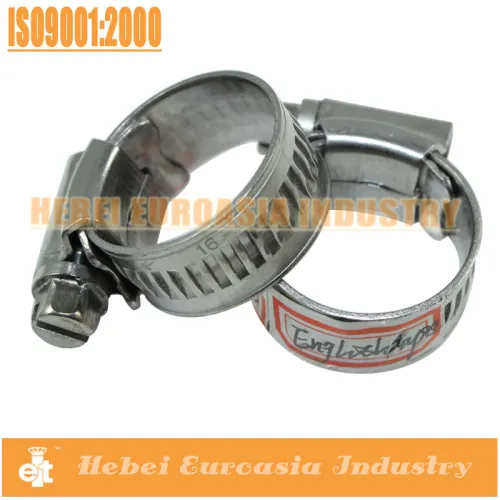 English Types Of Hose Clamps/clamps For Pipes/high Pressure Hose Clamp