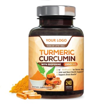OEM ODM Strength Herbal Supplement for Immune Health with Curcumin and Black Pepper