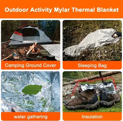 Mylar Thermal Waterproof First Aid Blanket for Emergency Survival