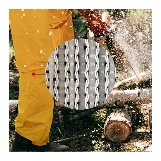 Oeko-Tex Certified Mesh Lining Polyester/Polypropylene Anti-Chainsaw Fabric