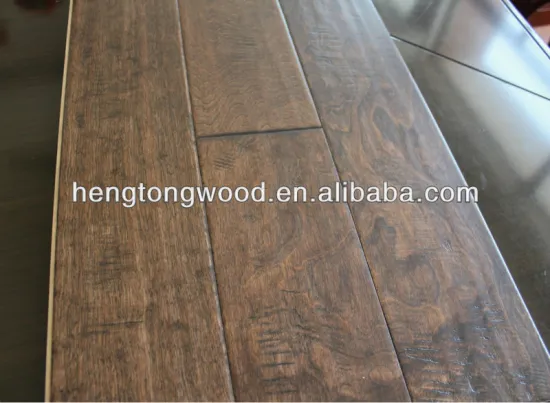 Rustic distressed 6.5'' Hardwood Flooring, Rustic engineered With FSC certificate