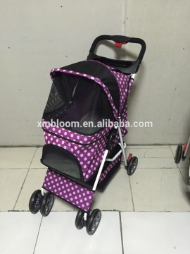 2016 fashion dog stroller with 3 point canopy, keep your pet safe and comfortable