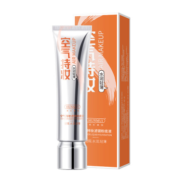Hunmui Air Makeup: Lightweight Moisturizing Liquid Foundation for Long-Lasting Coverage and Smear-Proof Wear