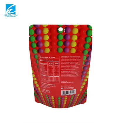 Custom Printed Small Empty Candy Edibles Plastic Zipper Bags