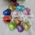 14X40X40MM Clear Colors Yiwu Heart Beads all&#39;ingrosso