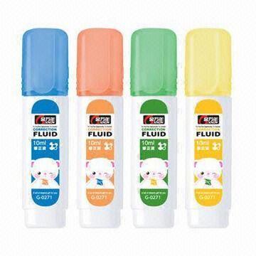 Nontoxic Correction Fluids with Stainless Steel Tip for Long Time Use