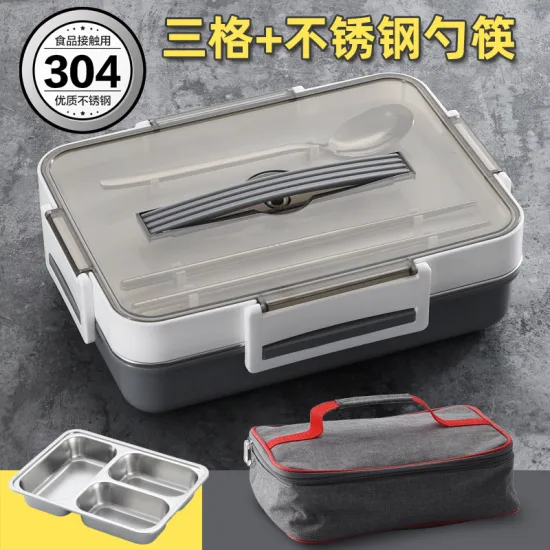Colorful Simple Student Stainless Steel Food Container Set