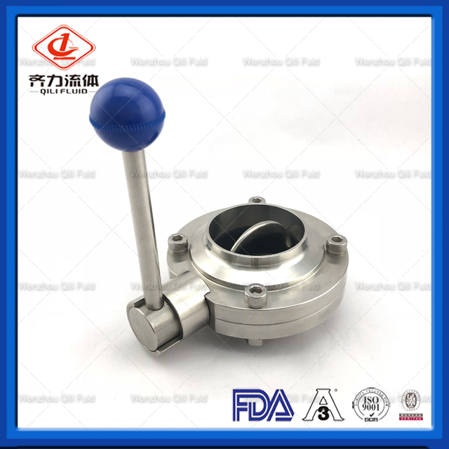 Sanitary Stainless Steel Butterfly Valve 30