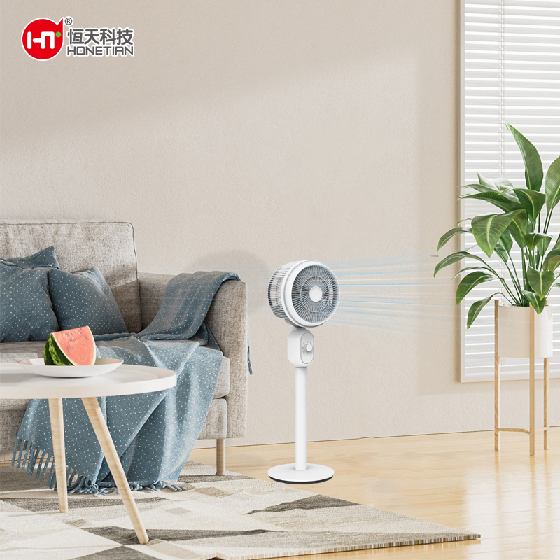 HONETIAN spiral grill 3 speeds auto oscillation 8 inches AC circulator custom colors indoor plastics stand fan