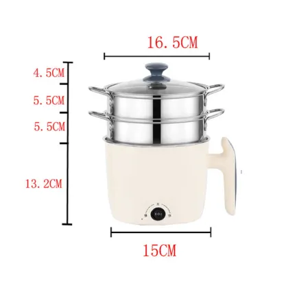 3 Layer Multi Function Rice Cooker & Steamer - 1.8L Electric Hot Pot