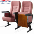 Foldable thickened cinema chair with armrest cup holder