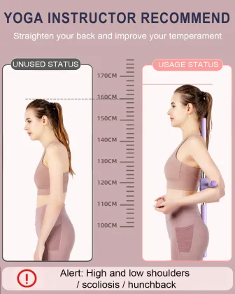 Yoga Sticks: Stretching Posture Tool for Humpback Correction, Stretchable Back Brace for Kids and Women