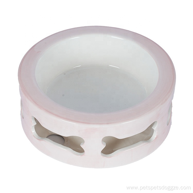 Customizable Puppy Dog Ceramic Dog Bowl