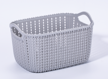 Cestino di immagazzinaggio intrecciata in rattan con manico