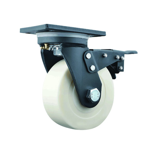 Extra-High-Capacity Brake Casters with Nylon Wheels