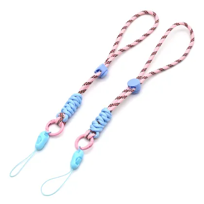Nylon Stretchable Wrist Fan lanyard Mobile Short Lanyard