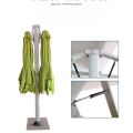 Doubleheaded Roman outdoor umbrella