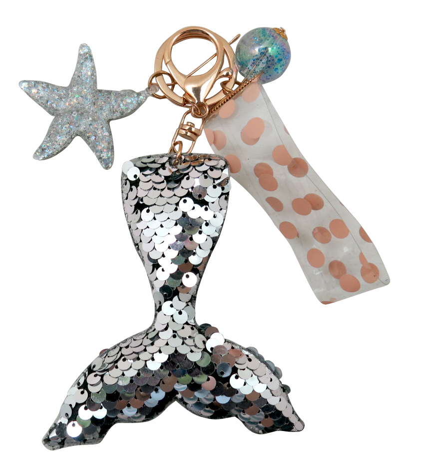 Mermaid Tail Sequin Key Chain 1