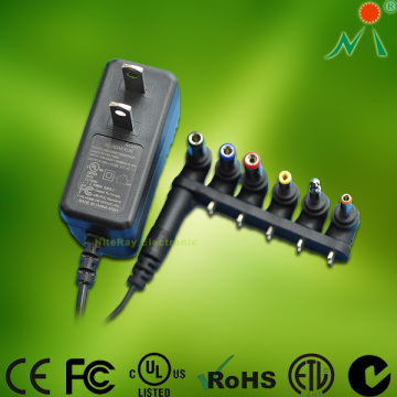 Variable Voltage DC Power Supply Female to Male Electrical Plug Adapter