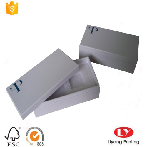 phone cardboard packaging box with foam insert