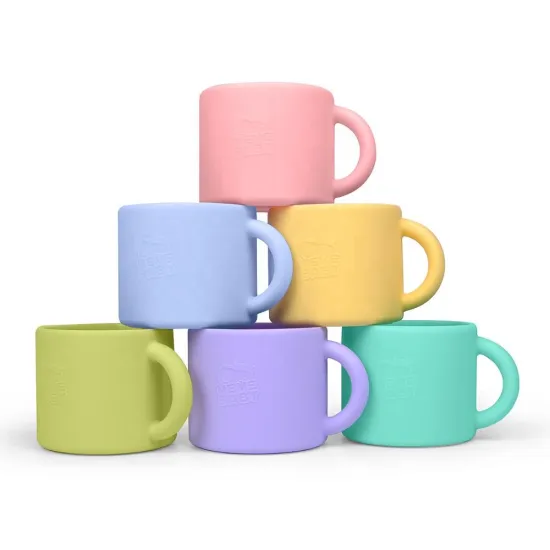 Silicone Customized Logo Drinking Cup With Handle