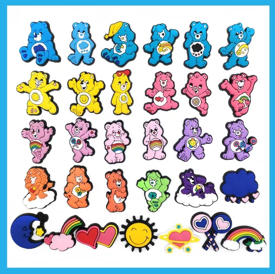 Cute Bear Shoes Charm Buckle for Parties