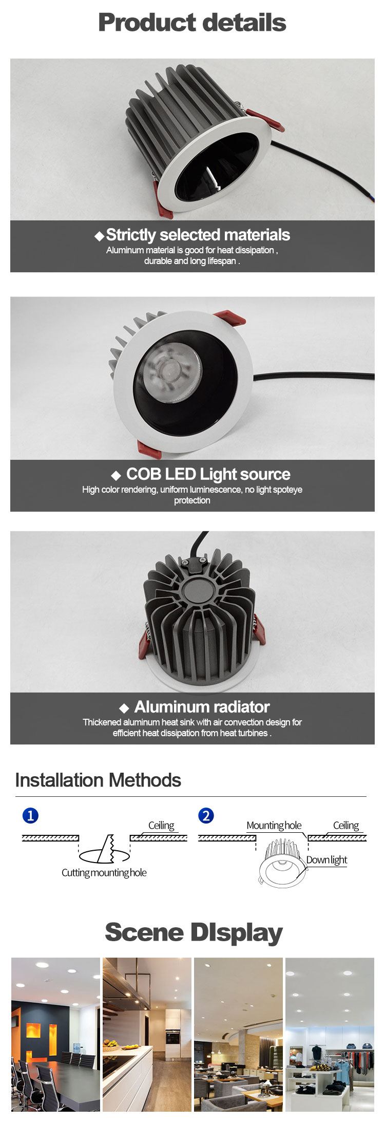 Waterproof Ip65 Downlight