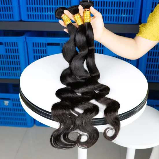 Full Cuticle Aligned Raw Unprocessed Wholesale Virgin Malaysian Hair Alley Express Body Wave Malaysian Human Hair Weave