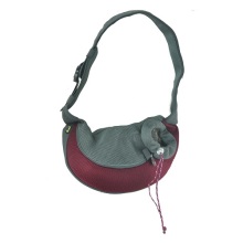 Burgundy PVC en Mesh Pet Sling