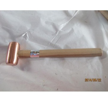 Non-sparking copper hammer Mallet wooden handle