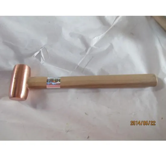 Non-sparking copper hammer Mallet wooden handle