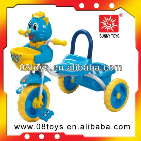 Bright plastic kids ride on car