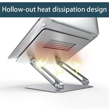 Table de support de bureau pour ordinateur portable réglable en aluminium ventilé